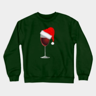 Wine Lovers Santa Christmas Gift Crewneck Sweatshirt